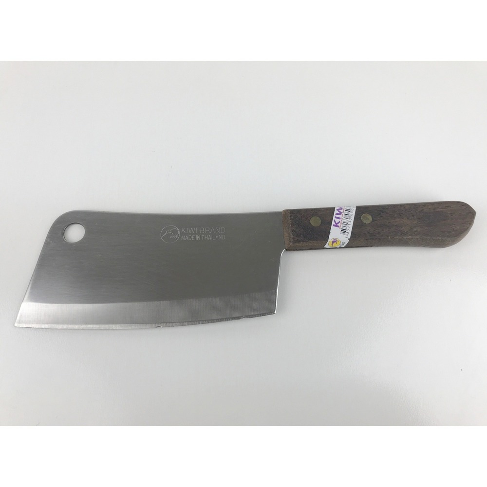 Kiwi Brand Mini Cleaver Knife Chopper Thai Made Stainless Steel‎ Wood Handle